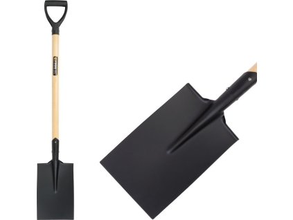 Rýč S5119 rovný, WoodHand, dřevěná násada D