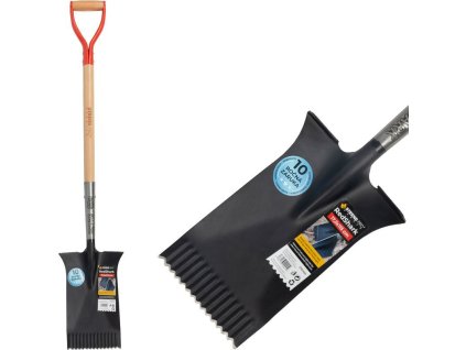Rýč Strend Pro Premium RedShark, rovný, s dřevěnou násadou D 1150 mm, záruka 10 let
