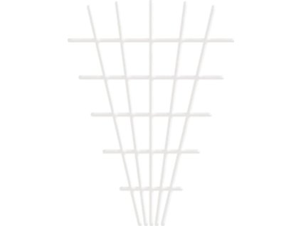 Mřížka Garden MEV5 145x5x75 cm, 4/4,7 mm, opěrná na květiny, bílá, zahradnická