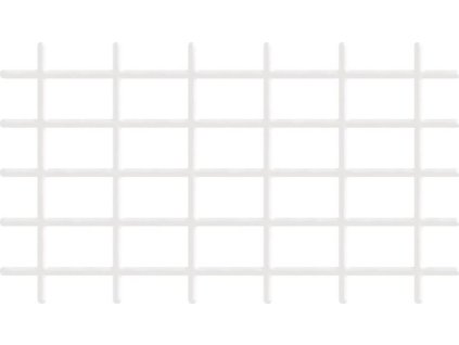 Mřížka Garden MEK6 145x72,5 cm, 4/4,7 mm, PVC/ocel, opěrná na květiny, bílá, zahradnická