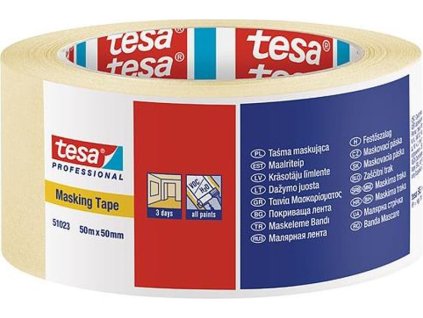 Páska tesa® PRO, malířská, maskovací, lepící, 50 mm, L-50 m