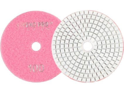Kotúč Strend Pro Premium P100, 100 mm, leštiaci, diamantový, suchý zips, za mokra leštenie brúsenie