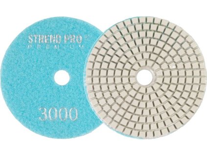 Kotúč Strend Pro Premium P3000, 100 mm, leštiaci, diamantový, suchý zips, za mokra leštenie brúsenie