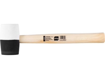 Kladivo Strend Pro HM232 560 g, 300mm, gumené, BlackWhiteHead, drevená rúčka
