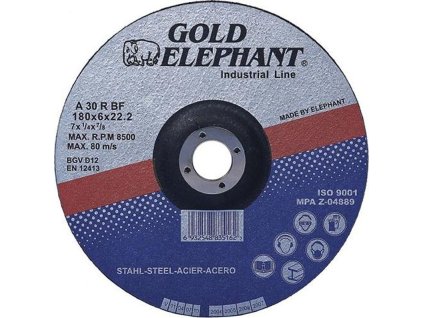 Kotúč Gold Elephant Blue 41A 125x1,0x22,2 mm, rezný na kov A30TBF