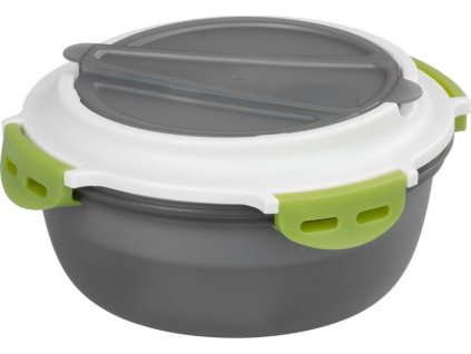 Obedár MagicHome, okrúhly, s vidličkou/lyžicou, 1200 ml, 21,1x9,7 cm