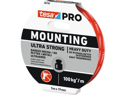 Páska tesa® Mounting PRO Ultra Strong, montážna, obojstranná, lepiaca, 19 mm, L-5 m