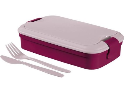 Box Curver® Lunch&Go 1300 ml, obedár, fialový. dóza s príborom