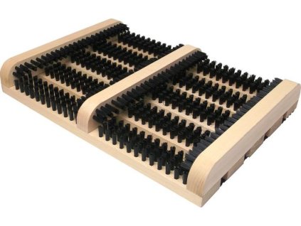 Rohožka GECO WMN.1, pred dvere, 36x26.5x5.5 cm, drevo, škrabák na obuv