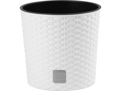 Květináč RATO ROUND s vkladem 30 cm - barva: bílá