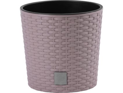 Květináč RATO ROUND s vkladem 30 cm - barva: mocca