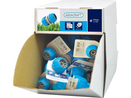 Spojka AQUACRAFT® 552085, SoftTouch 1/2", pro spojování a opravu zahradních hadic, Sellbox 50 ks
