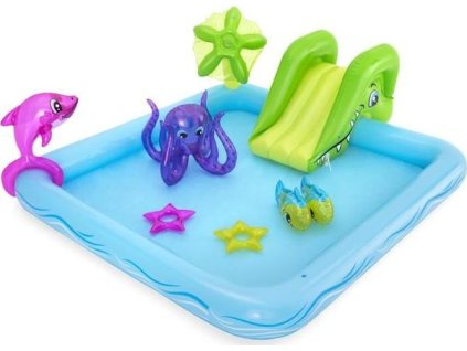 Bazének Bestway® 53052, Fantastic Aquarium, dětský, nafukovací hřiště, 239x206x86 cm