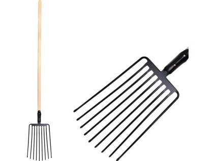 Vidle F109, 9 hroté, na štěrk, s násadou