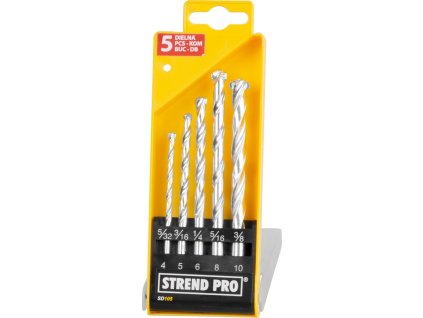 Sada vrtáků Strend Pro SD105, 5 dílná, 4-10 mm, do zdiva