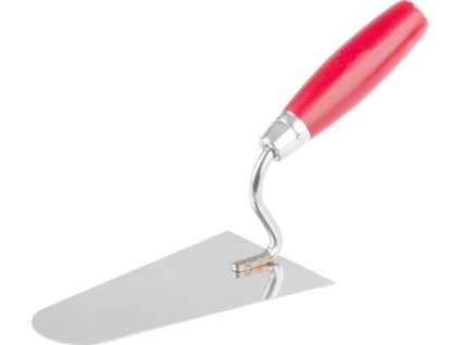 Lžíce zednická Strend Pro Premium, s dřevěnou rukojetí a kovovým ukončením, kulatá, 160 mm, 1 mm, nerez