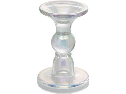 Stojan na svíčku MagicHome Vánoce, sklo, 8,5x14 cm