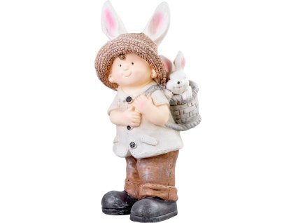 Dekorace MagicHome, Chlapeček s ušima, keramika, 23,5x18x48 cm