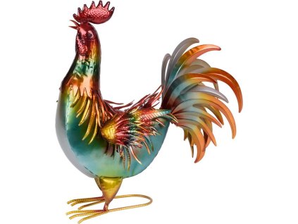 Dekorace MagicHome Mecco, Kohout, plech, 40x20x50 cm