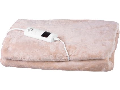 Deka MagicHome, topná, flanel, béžová, 180x130 cm