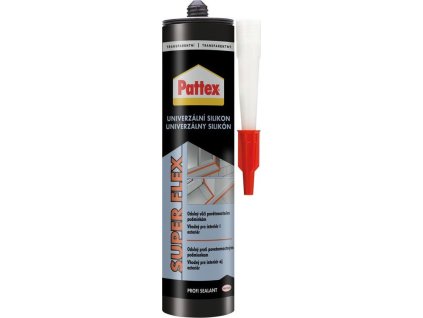 Silikon Pattex Super Flex, univerzální, transparentní, 280 ml