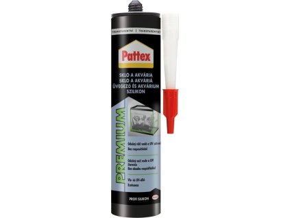 Silikon Pattex Premium Sklo a akvária, transparentní, 280 ml