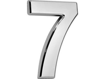 Číslo MagicHome "7" domové, s lepiacou páskou, strieborné, popisné, 70x100 mm, ABS