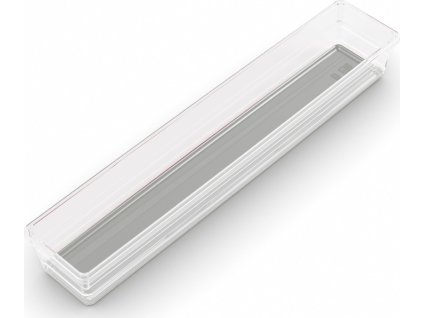 Organizér Curver® SISTEMO 5, priesvitný/sivý, 7.5x37.5x5 cm, do zásuvky