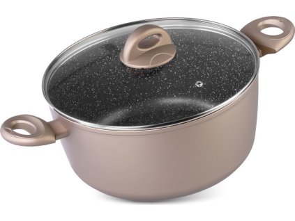 Hrniec MagicHome Coffee Brown Line, 28 cm, 5900 ml, s pokrievkou