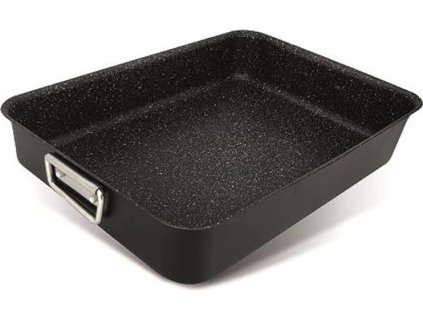 Plech MagicHome Marble Line, 40x28x6,5 cm, na pečenie, s rúčkami