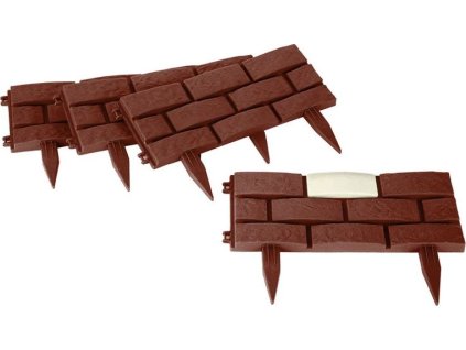 Obruba Strend Garden GB004, 45x29 cm, plastová, Solar, LED, bal. 4 ks, délka cca 1,80 m