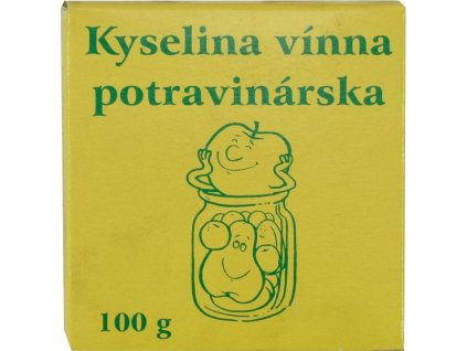 Kyselina vinná, potravinářská, 100 g
