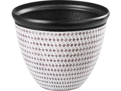 Kvetináč Strend Pro Marble, 37x30 cm, hnedý