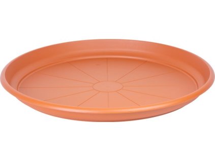 Podložka pod květináč ICS ERICA kulatá, barva terakota, plast, 80 cm