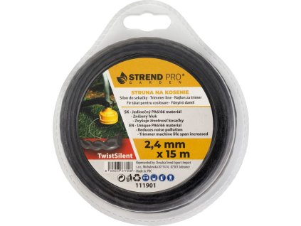 Silon na kosenie TwistSilent Professional 2,4 mm L-15 m, špirálový