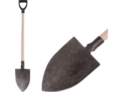 Rýč Gardex 1250 g, kovaný, špičatý, dřevěná násada D