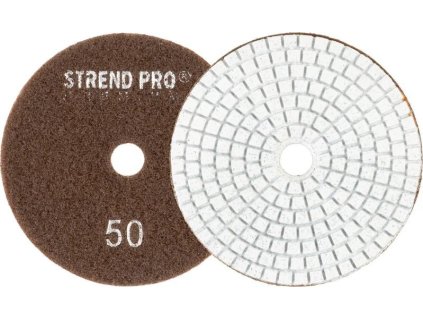Kotúč Strend Pro Premium P50, 100 mm, leštiaci, diamantový, suchý zips, za mokra leštenie brúsenie