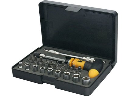 Sada bitov a hlavíc YF40085 • 42 dielna, s T-skrutkovačom a flexi nástavcom, Cr-V