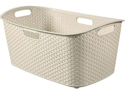 Kôš Curver® MY STYLE 47 lit., krémový, 60x39x28 cm, na bielizeň, prádlo