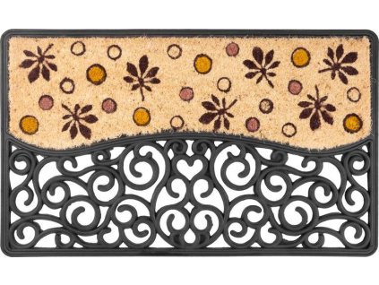 Rohožka MagicHome RCP 129, pred dvere, Oldstyle, 45x75 cm, guma