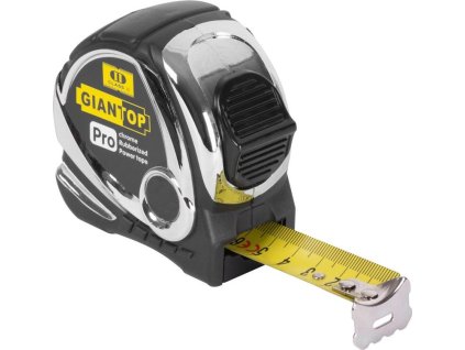 Meter GIANT CR-G44, 5 m, 19 mm, zvinovací, Chrome/Nylon