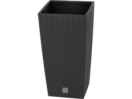 Květináč RATO SQUARE  s vkladem 32,5 cm - barva: antracit
