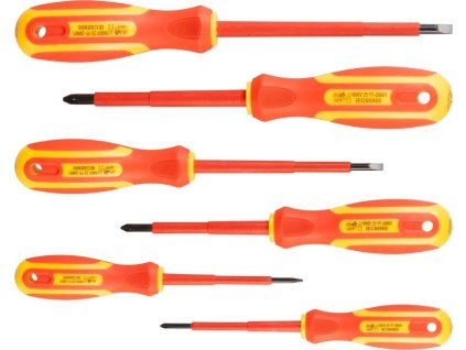 Sada šroubováků Strend Pro SD0118, VDE 6 dílná, ploché + Phillips, elektrikářská, 1000V