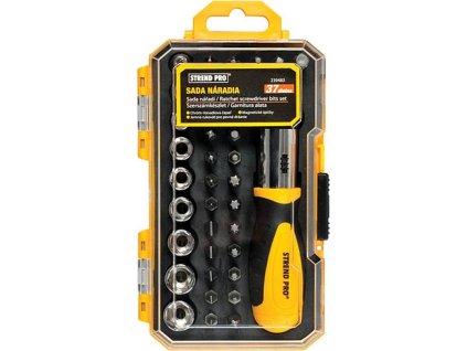 Sada bitů a hlavic Strend Pro WT536, 37 dílná, s ráčnovým šroubovákem