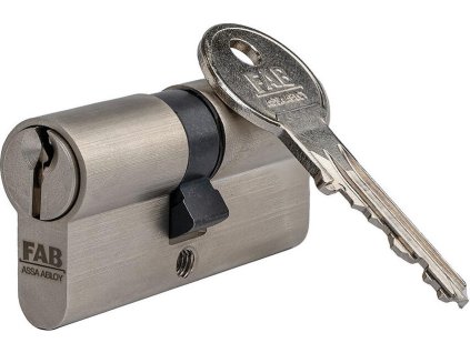 Vložka cylindrická FAB HOME 2.00**/DNs 30+50, 3 kľúče, stavebná, saténový nikel