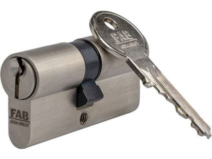 Vložka cylindrická FAB HOME 2.00**/DNs 45+55, 3 klíče, stavební, saténový nikl
