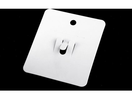 Papírová karta na brože 6,2x7,5 cm (Balení 20 ks, Varianta 2 hnědá přírodní)