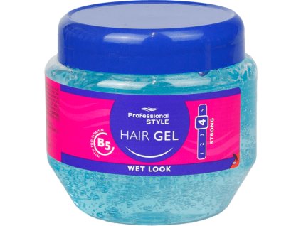 gel na vlasy professional wet look modry 225 ml