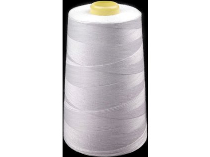 Polyesterové nitě pro overlocky i klasické šití návin 5000 yards PES 40/2 Jason bílé (Balení 1 ks, Varianta 1001 bílá)