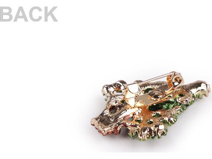 Brož s broušenými kamínky vánoční stromeček (Balení 1 ks, Varianta zelená)